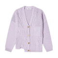 Ambush Patchwork Knit Cardigan "Lavender"