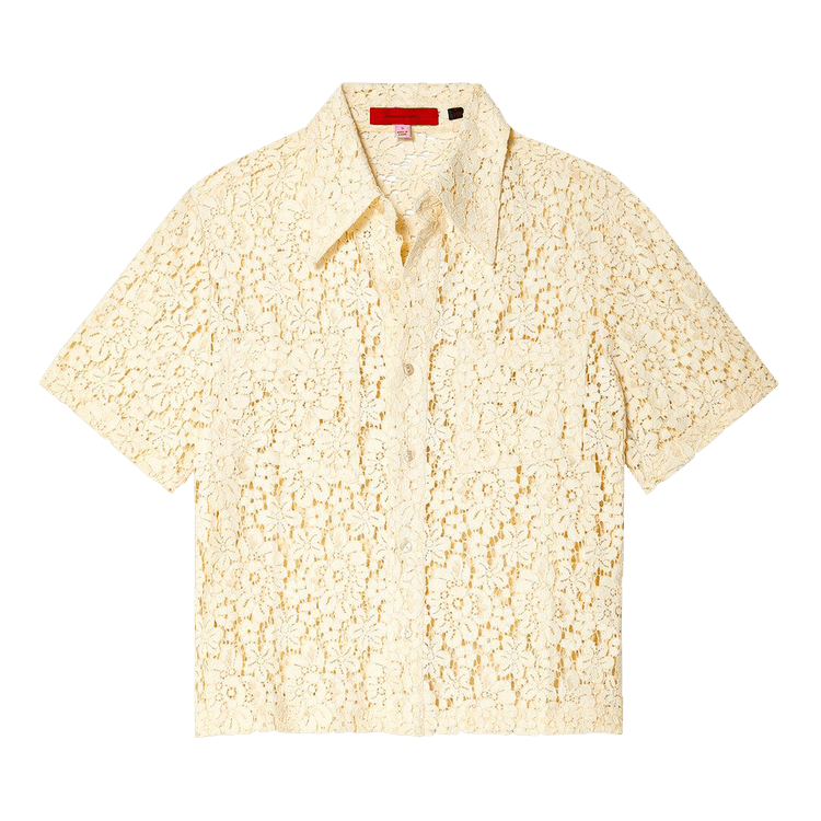 Eckhaus Latta Flora Button Down Shirt "Ivory"
