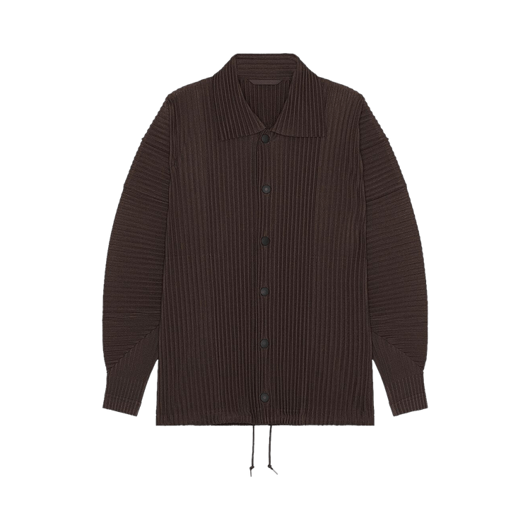 Homme Plissé Issey Miyake Heather Pleats Jacket "Brown"