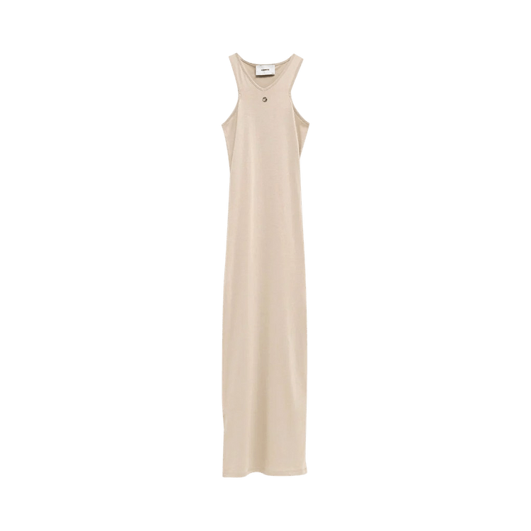 Coperni Tank Top Side Slit Dress "Beige"