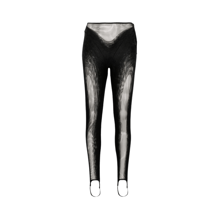 Mugler Stretch Illusion Leggings "Black"