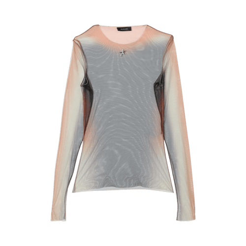 Mugler Stretch Illusion Top "Black"