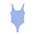 Mugler Sleeveless Bodysuit "Silver/Blue"