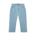 Mugler Denim Stretch Jeans "Light Blue"