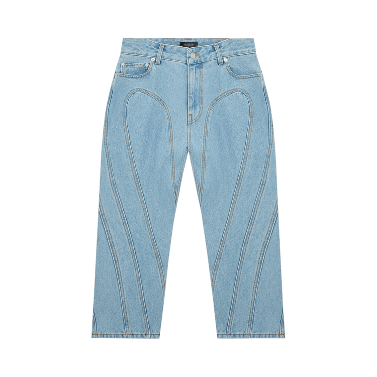 Mugler Denim Stretch Jeans "Light Blue"