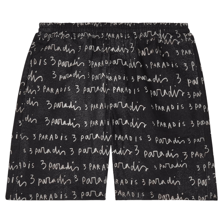 3.PARADIS x Edgar Plans Blackboard Shorts "Black"