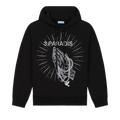 3.PARADIS Praying Hands Hooded Sweater "Black"