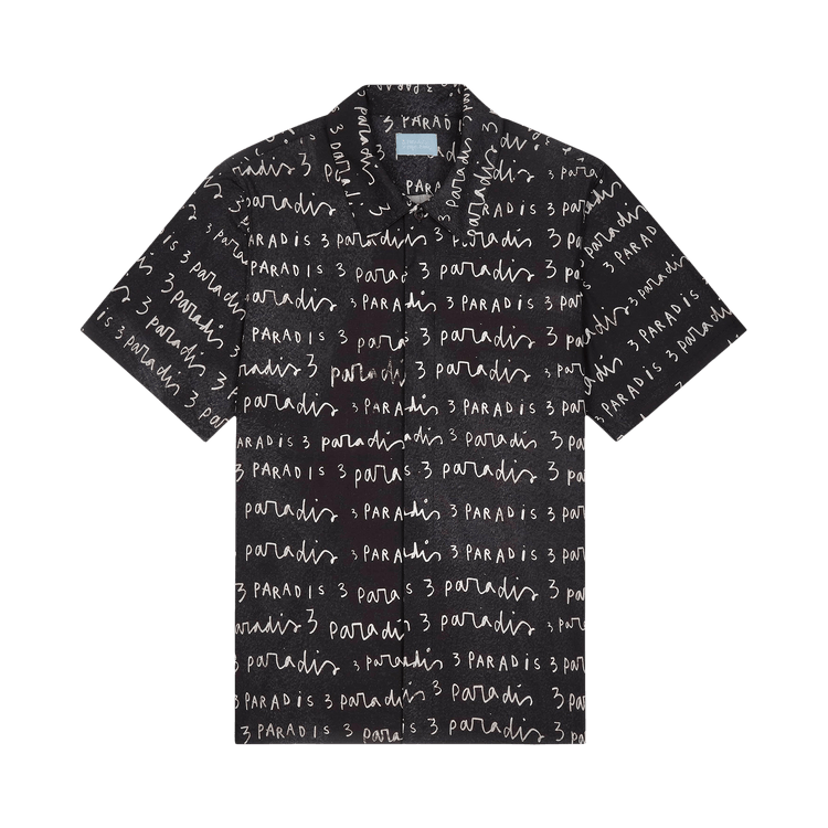 3.PARADIS x Edgar Plans Short-Sleeve Shirt "Black"