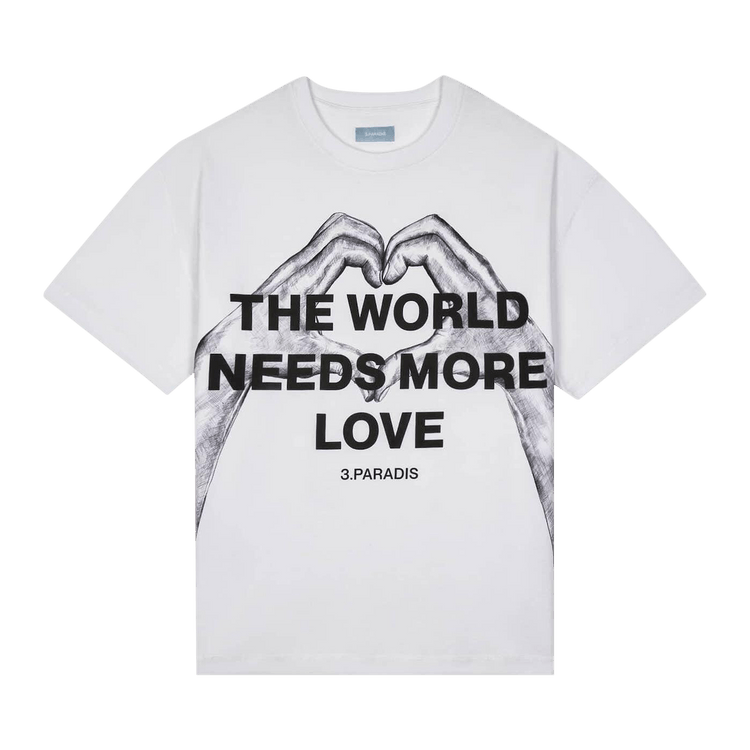 3.PARADIS TWNML Hands & Heart T-Shirt "White"