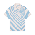 3.PARADIS Heart Short-Sleeve Shirt "Sky Blue"