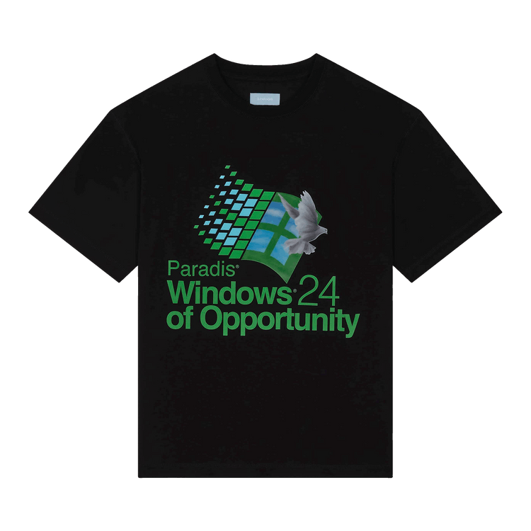 3.PARADIS Windows T-Shirt "Black"