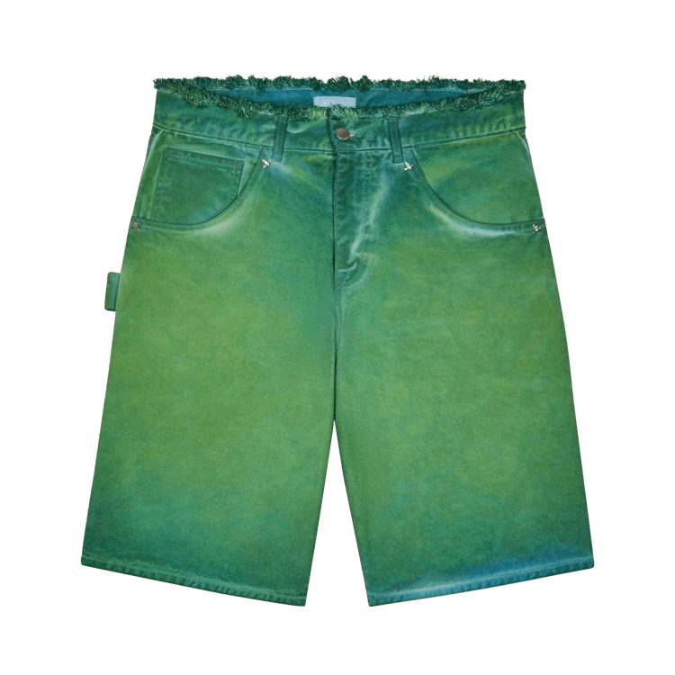 3.PARADIS Denim Shorts "Green"
