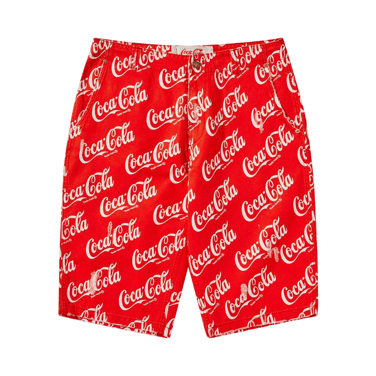 ERL Printed Canvas Shorts "Coca Cola"