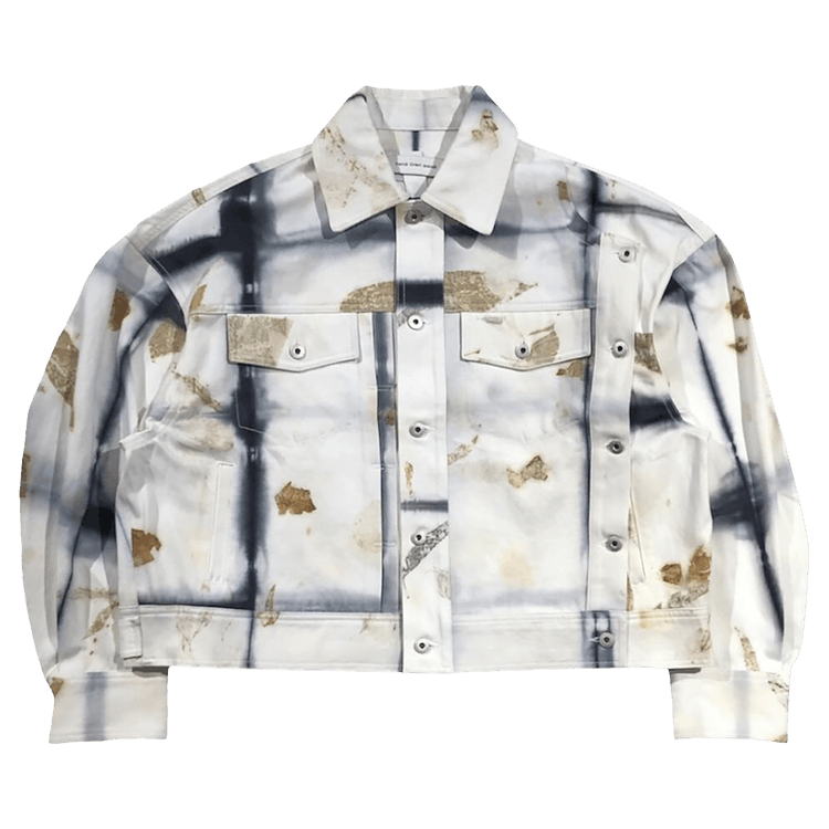 Feng Chen Wang Natural Plant Dye Jacket "Black/White"