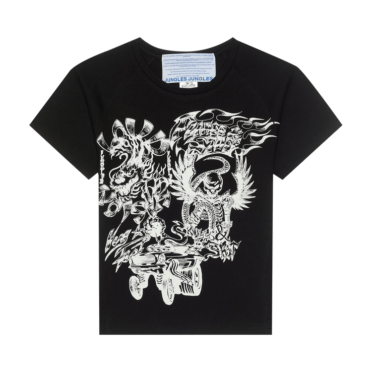 Jungles Flames N Stuff Fitted Raglan Tee "Black"