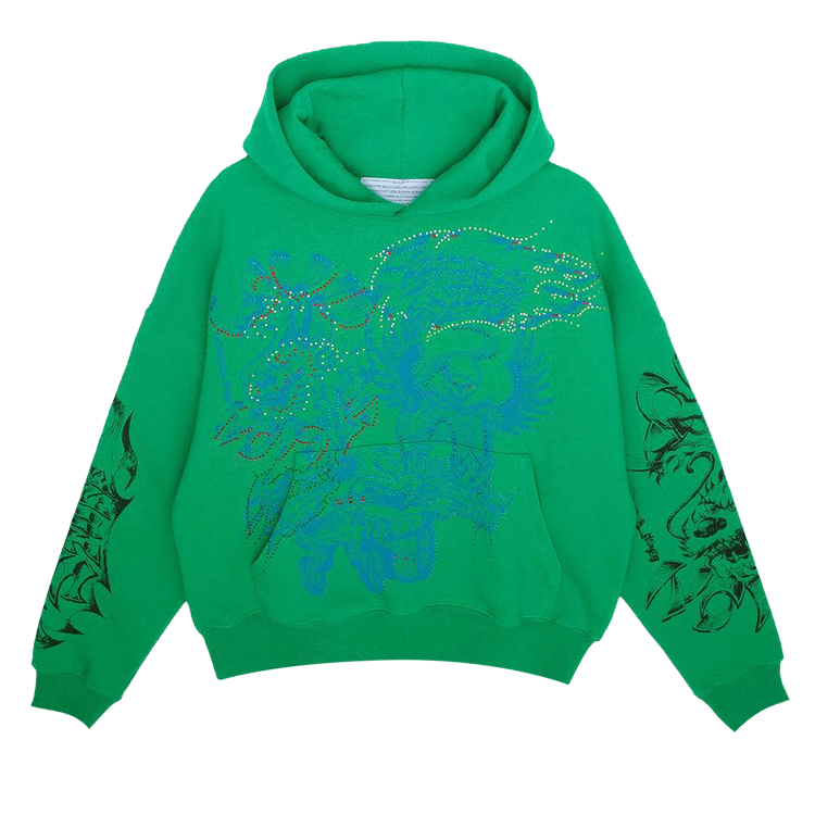 Jungles Flames N Stuff Hoodie "Fade Green"