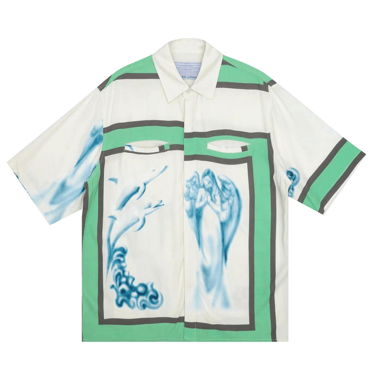 Jungles Angels Button Up "Birch"