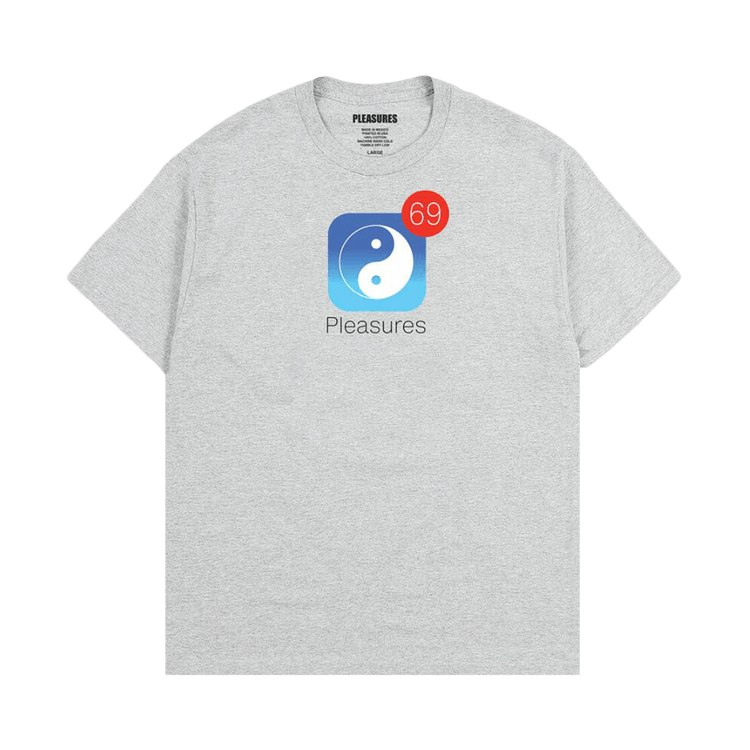 Pleasures Notify T-Shirt "Heather Grey"