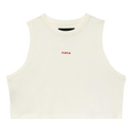 PURPLE BRAND Wordmark Muscle Tank "White"
