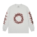 Palace Spiked Long-Sleeve "Grey Marl"