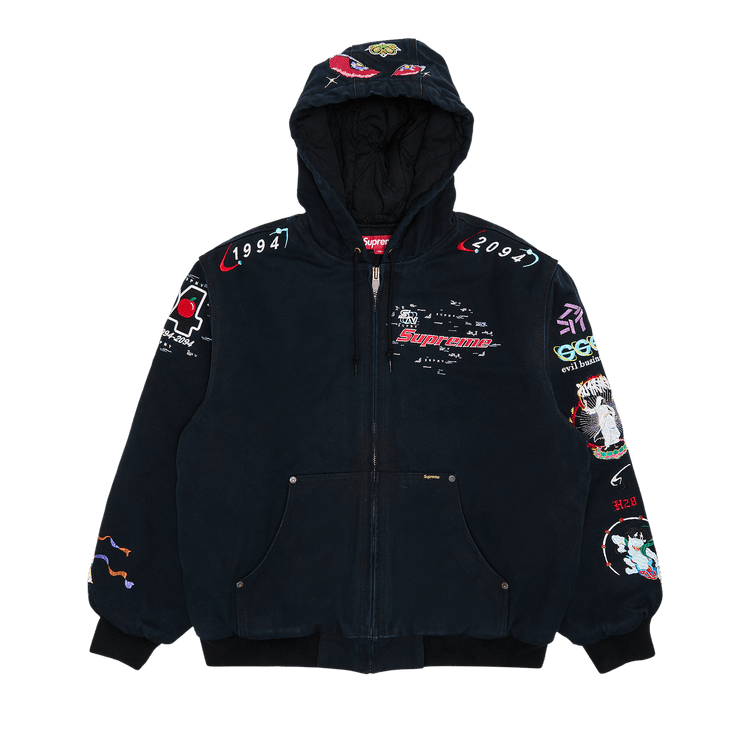 Supreme AOI Hooded Work Jacket "Black"