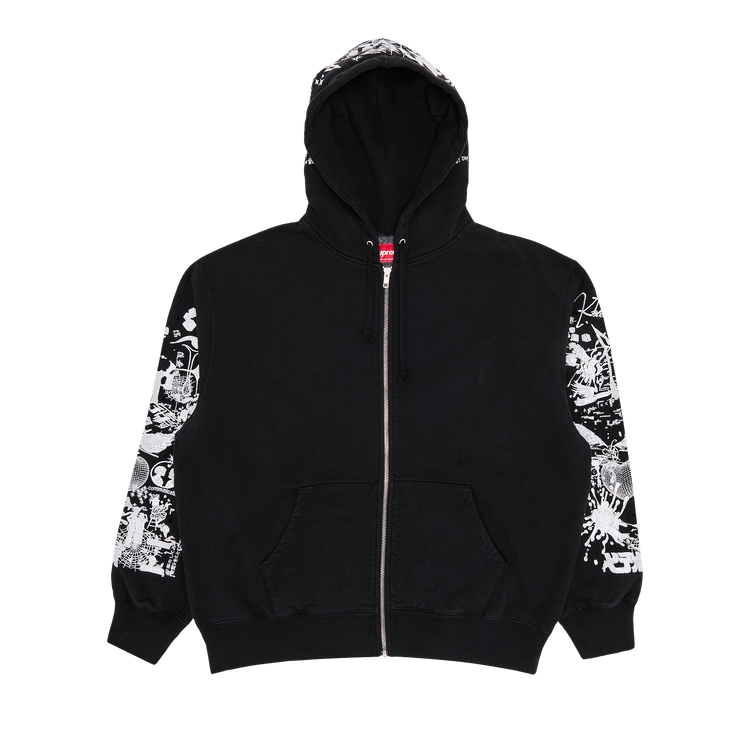 Supreme AOI Zip Up Hooded Sweatshirt "Black"