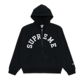 Supreme x Champion Zip Up Hooded Sweatshirt "Black"