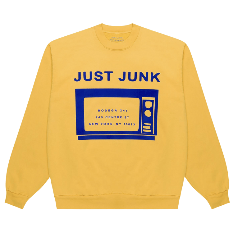 Cactus Plant Flea Market x Tremaine Emory Just Junk Sweatshirt "Yellow"