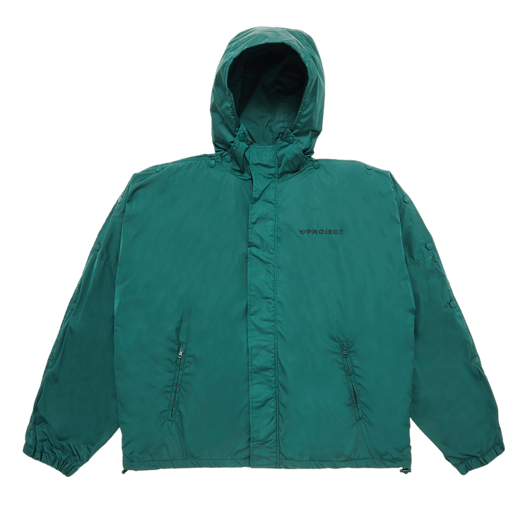 Y/Project Snap Insert Windbreaker "Green/Navy"