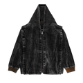 Y/Project Velcro Denim Jacket "Black Vertical Whiskers"