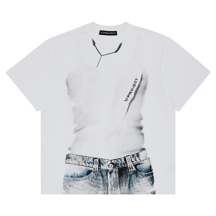 Y/Project Trompe L"Oeil T-Shirt "White'
