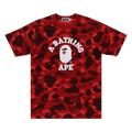 BAPE Color Camo College Tee "Red"
