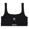 Marine Serre Jersey Plain Bra "Black"