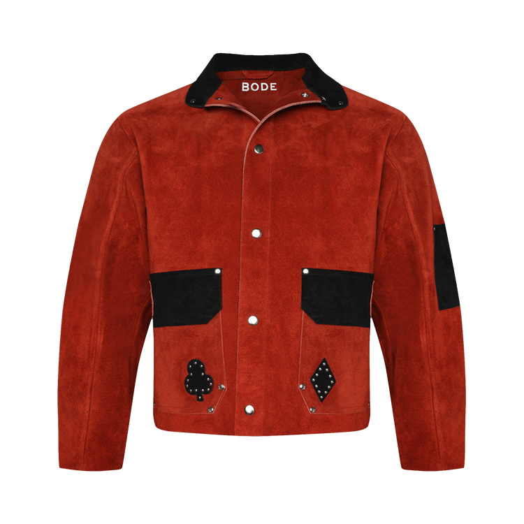 Bode Deck Of Cards Studded Jacket "Black Red"