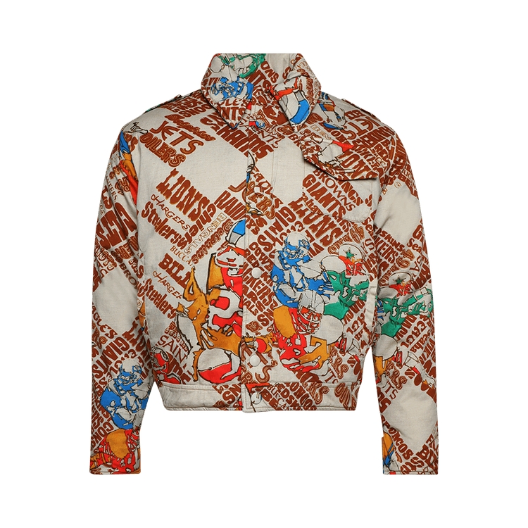 ERL Printed Padded Jacket "Football Print"
