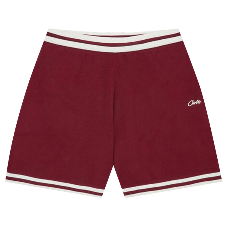 Corteiz Deala Knit Shorts "Burgundy"