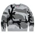 Corteiz Mohair Knit Sweater "Grey Camo"