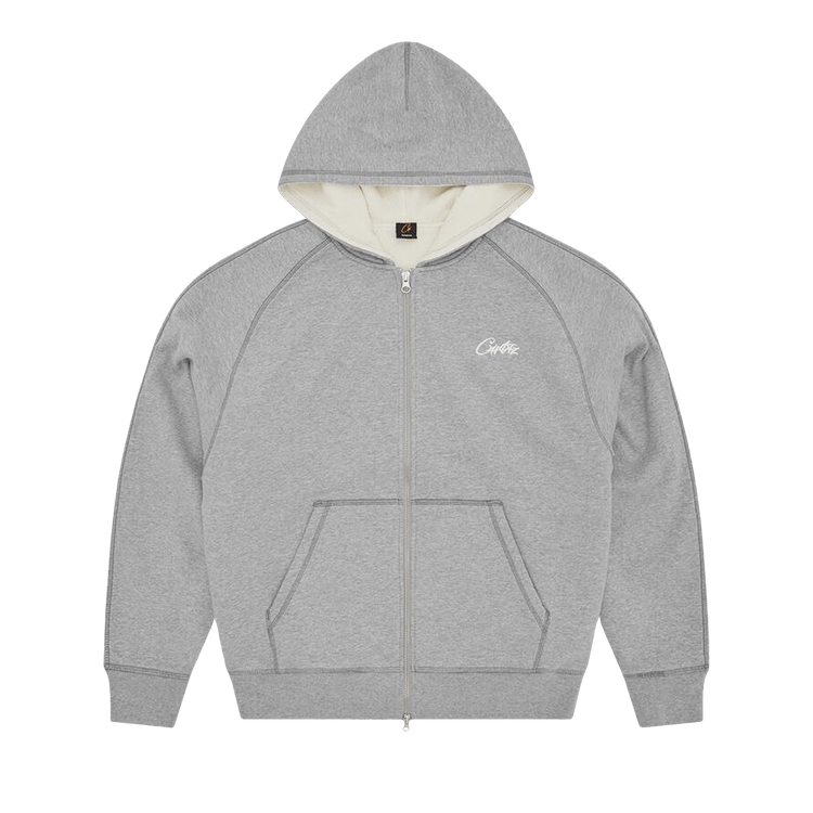 Corteiz HMP Thermal Zip Hoodie "Heather Grey"