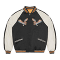 Corteiz Satin Souvenir Reversible Jacket "Black/Yellow"