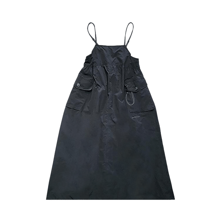 And Wander Oversized Cargo Dress "Black"
