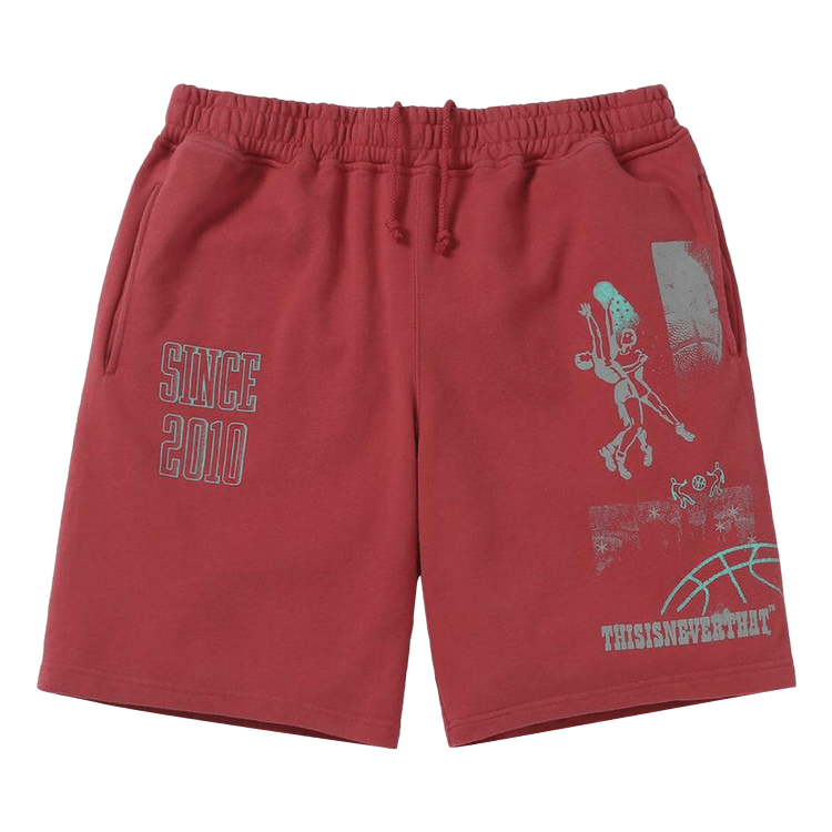 thisisneverthat Basketball Sweatshort "Red"