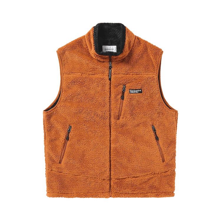 thisisneverthat High Loft Fleece Vest "Orange"