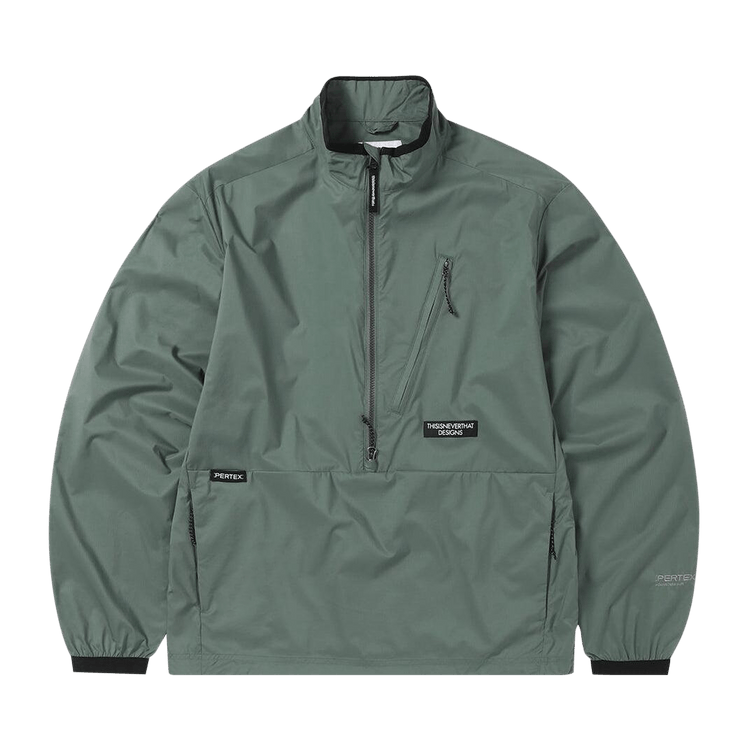 thisisneverthat Pertex QA Half Zip Pullover "Sage"