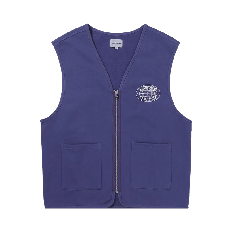 thisisneverthat Zip Sweat Vest "Purple Blue"