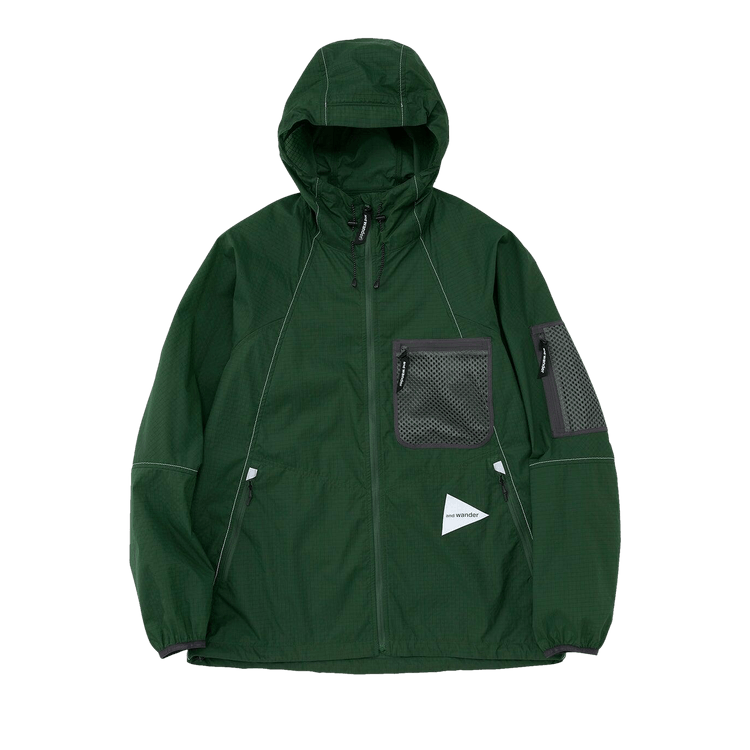 And Wander Breath Rip Hoodie "Green"