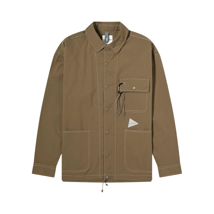 And Wander Dry Rip Shirt Jacket "Khaki"