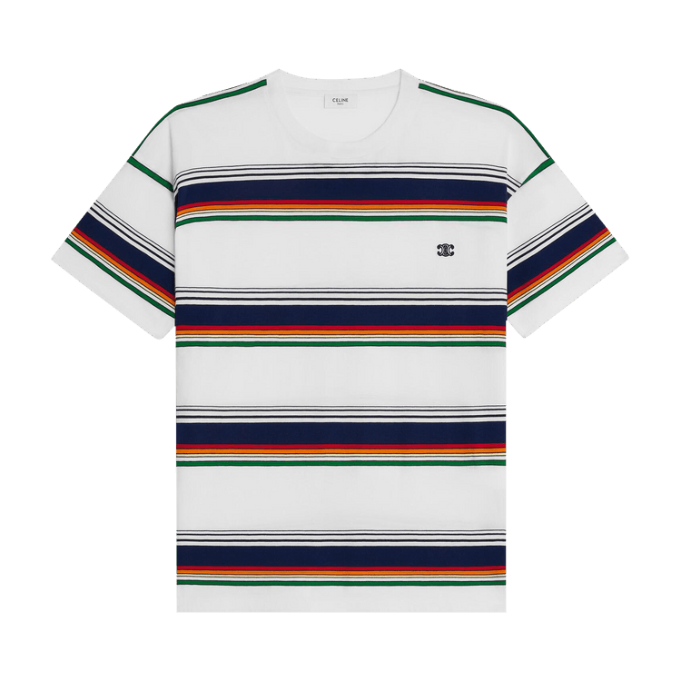 CELINE Triomphe Loose T-Shirt "Off White/Multicolor"