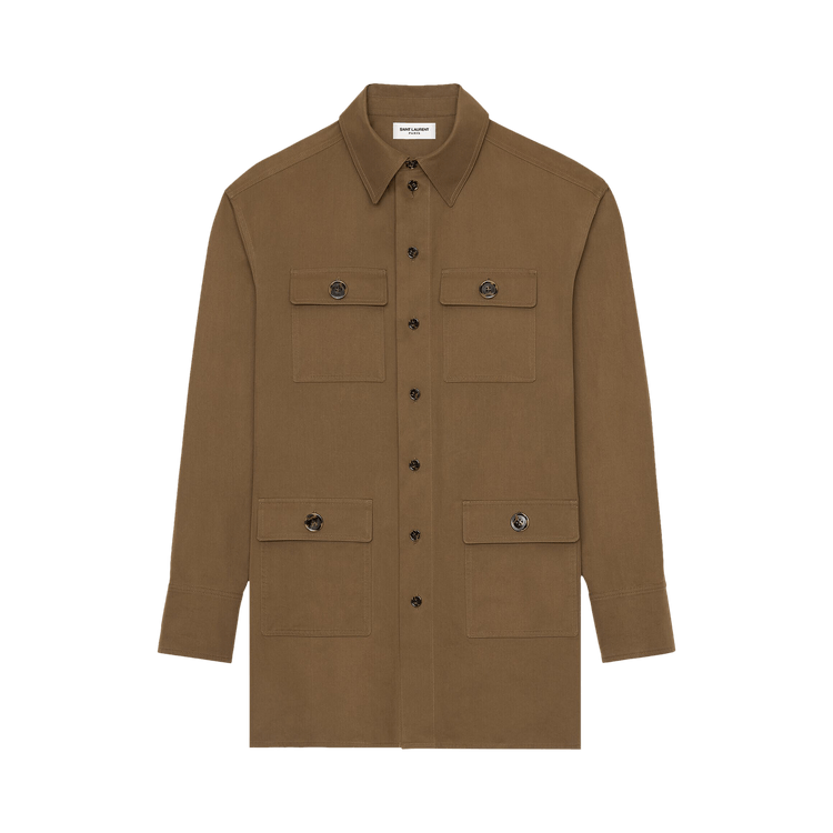 Saint Laurent Saharienne Shirt "Ecorce"