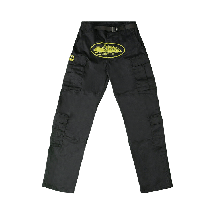Corteiz Yella Guerillaz Cargos "Black/Yellow"