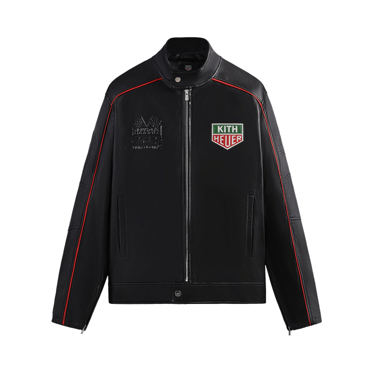 Kith x TAG Heuer Formula Leather Racing Jacket "Black"